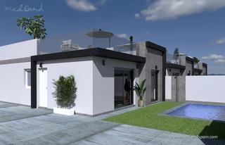 Xalet a Balsicas. Villa moderna de una sola planta con 3 dormitorios, solárium y p