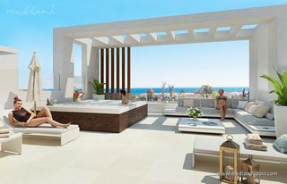 Casa adossada a El Faro de Calaburra - Chaparral. Chalet adosado en esquina con 3 dormitorios y solárium con vista