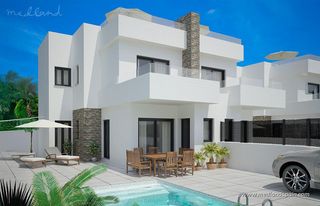 Chalet in Desamparados - Hurchillo - Torremendo. Villas pareadas de 3 dormitorios con piscina privada en vistabel