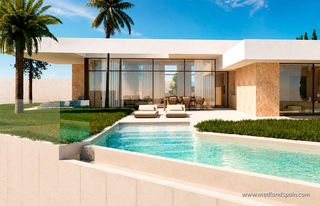 Chalet in La Marquesa. Villas en una sola planta con 4 dormitorios, piscina y vistas al