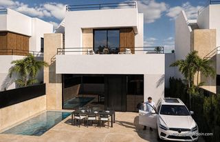 Xalet a Condado de Alhama. Villas independientes con 3 dormitorios, jardín y solárium en co
