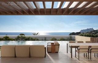 Chalet in La Fustera. Villa de lujo con 4 dormitorios, piscina y vistas panorámicas, a