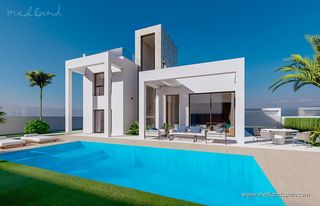 Xalet a Balcón de Finestrat-Terra Marina. Chalet de 5 dormitorios, sótano y piscina privada en finestrat