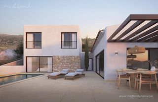 Chalet in Xaló. Villa de lujo con 3 dormitorios, piscina y vistas panorámicas en