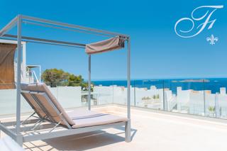 Apartamento en Cala Vedella-Cala Tarida. Ático con vistas al mar en venta en cala vadella, ibiza