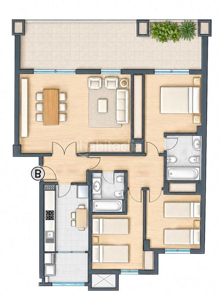 Foto 4dce6059-3988-4984-ad98-7f8843da5678. Flat with pool in Babel Alicante