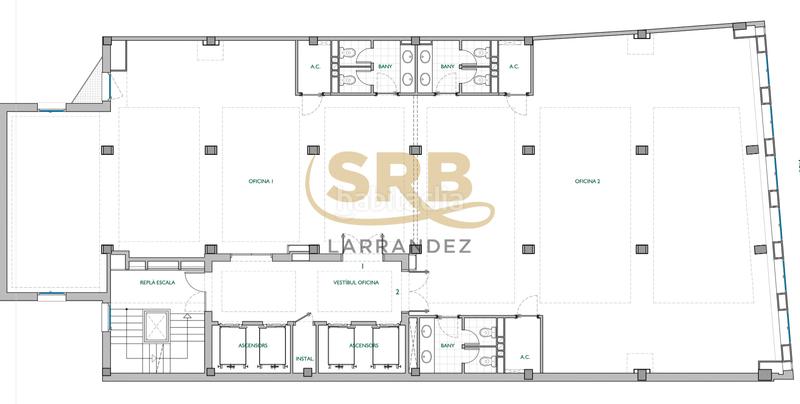 Foto 12d52a26-cfd3-4b7b-8b14-7ae71fc1a86e. Location bureau avec chauffage parking dans La Nova Esquerra de l´Eixample Barcelona