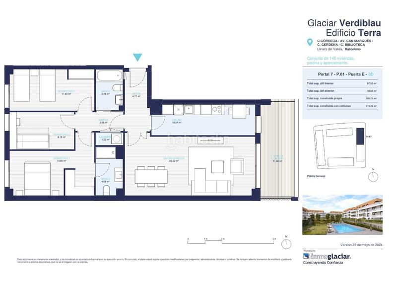 Foto 1d0f7195-8776-4c6e-b455-b4b20aa8502e. Piso 100m<sup>2</sup> en carrer bellver 4 en Llinars del Vallès