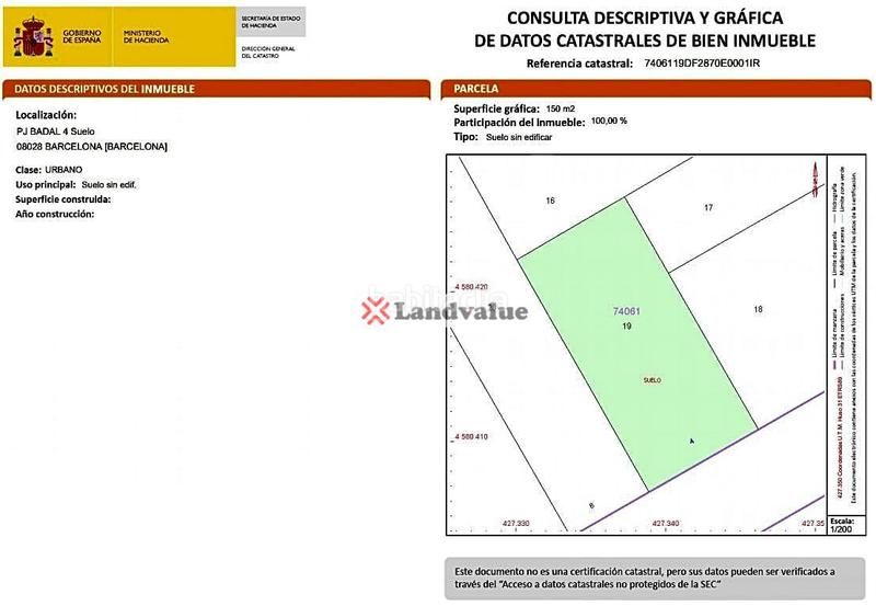 Foto e2ca437f-4f93-40a6-880e-f64b1f34f636. Terreno residencial en passatge badal 4 en Sants-Badal Barcelona