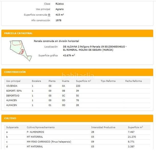 Foto 96b88c2a-53f0-44d3-91e6-d31ccdcdbad7. Masia amb calefacció aparcament piscina a La Alcayna Molina de Segura