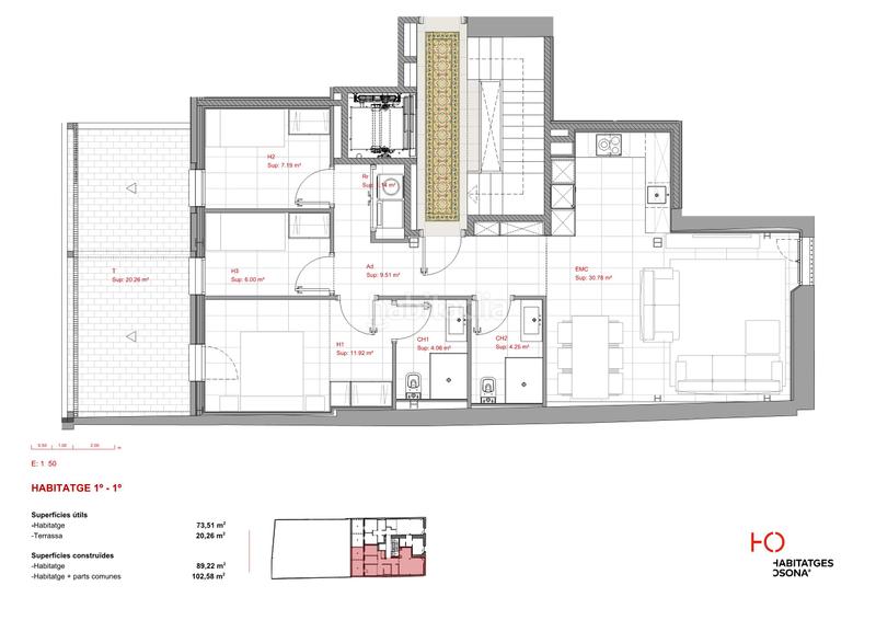 Foto 9af930eb-77f2-4738-b11e-c04ba64360db. Appartement 90m<sup>2</sup> dans carrer nou 37 dans Nord Vic