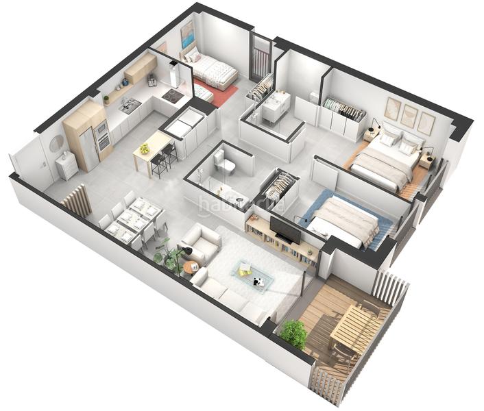 Foto 99ad3bb1-dbcb-4fd0-8245-84b8a26b4e97. Appartamento 96m<sup>2</sup> in avinguda de pius xii 29 in Estadi-Santa Anna Vic