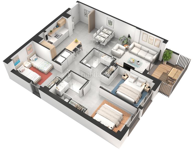 Foto ba9b8843-c46a-41f5-a6f4-974e45d2f7dd. Piso 96m<sup>2</sup> en avinguda de pius xii 29 en Estadi-Santa Anna Vic