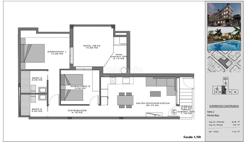 Foto 363c498c-b10c-47e7-94ba-68b914e068e1. Apartament amb calefacció aparcament piscina a Norte Santa Pola