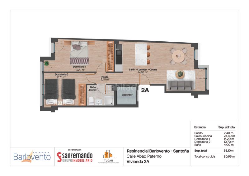 Foto 3e133e92-883d-4b84-b8d3-cd44264dde74. Pis 77m<sup>2</sup> amb calefacció a Santoña