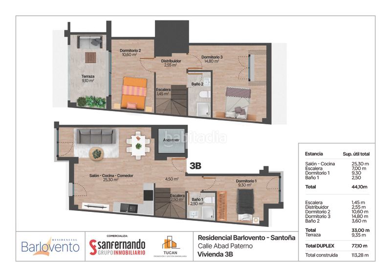 Foto 4d4c64c7-e869-47c3-9097-131cc11620b0. Dúplex 110m<sup>2</sup> amb calefacció a Santoña
