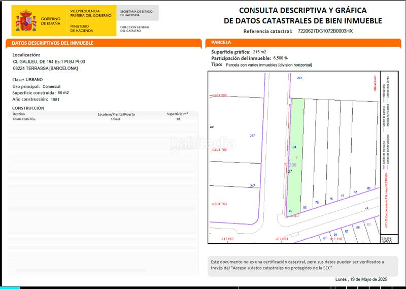 Foto 06c8b139-7c2d-4b60-8ace-cb20016e7d38. Local commercial dans carrer de galileu 194 dans Ca n'Aurell Terrassa