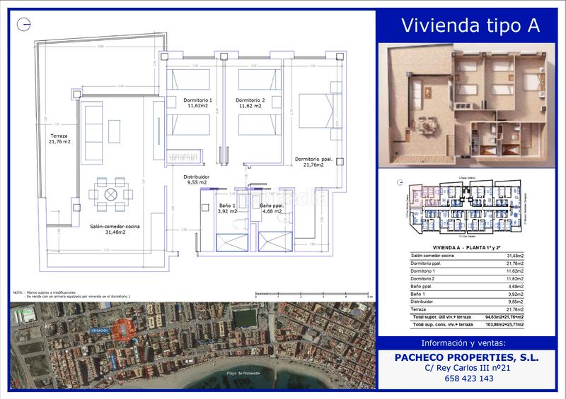 Foto 4171cfcc-de25-4144-88fd-2c50f66154d2. Piso en calle julio castelo 64 piso en venta en julio castelo en Águilas