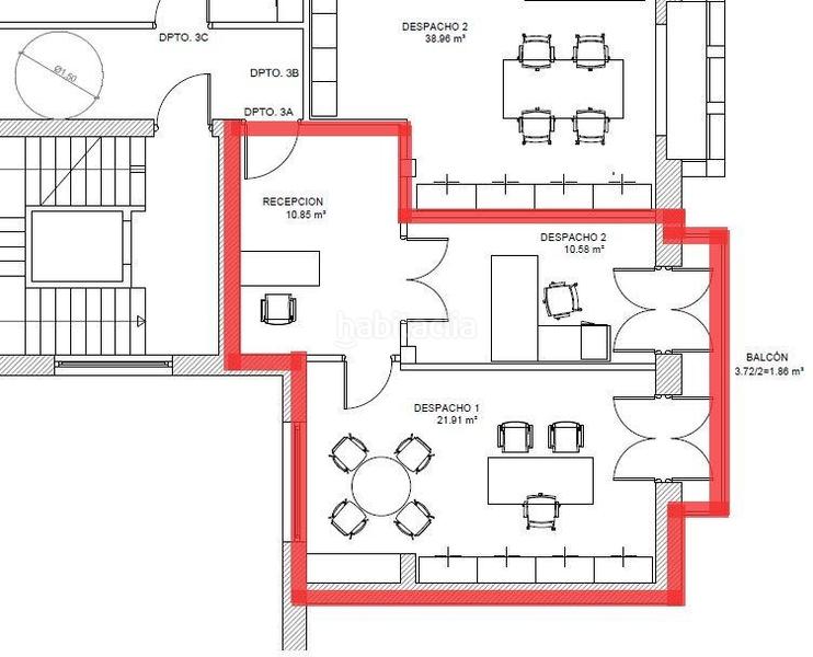 Foto 67715a59-d54b-427c-892b-9851d2489bf2. Affitto ufficio in Ensanche - Moyua - Diputación Bilbao