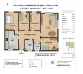Piso en Torrelavega - c/ julio ruiz salazar 34. Piso de 78 m útiles para terminar de reformar en la calle julio