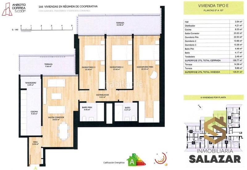 Foto b967f3b7-fd27-45b1-b219-d7bf9ebe3e2a. Piso vivienda en la torre de garellano con dos terrazas tipo e en Bilbao