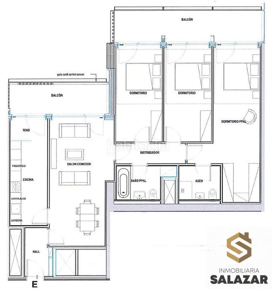Foto c0040ec1-a8e9-4ad9-a42f-c82291223cc9. Piso en plaza garellano 17 vivienda en la torre de garellano con dos terrazas tipo e en Bilbao