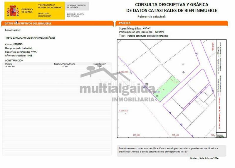 Foto 0d40ce82-9c40-44e4-b8bc-8dfba2699590. Wohngrundstück in Ctra Jerez-Ctra del Puerto Sanlúcar de Barrameda