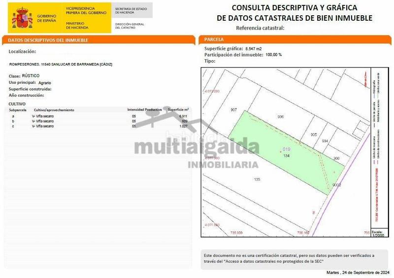 Foto 52820d55-59aa-44e7-b3a7-ca5cfe21adf4. Landgut in La Jara Sanlúcar de Barrameda