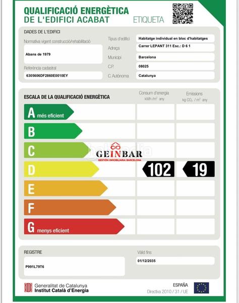 Foto dbd5aa0a-ea2e-47e6-8e50-15582d80781c. Etagenwohnung mit heizung parking in Sagrada Família Barcelona