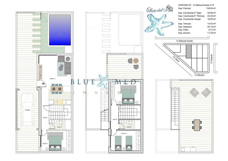 Foto e3a7d5a8-6c59-4c63-a4da-e7f7bc2da720. Chalet with parking pool in Centro Alcázares (Los)