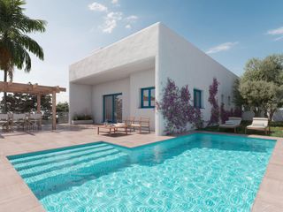Chalet  Calle calle felipe ii. Chalet de obra nueva con piscina privada, solárium y vistas al m
