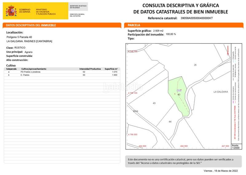 Foto 03bb66d2-380c-447e-979a-de58710da297. Terreno residencial terreno rústico en venta . en Rasines