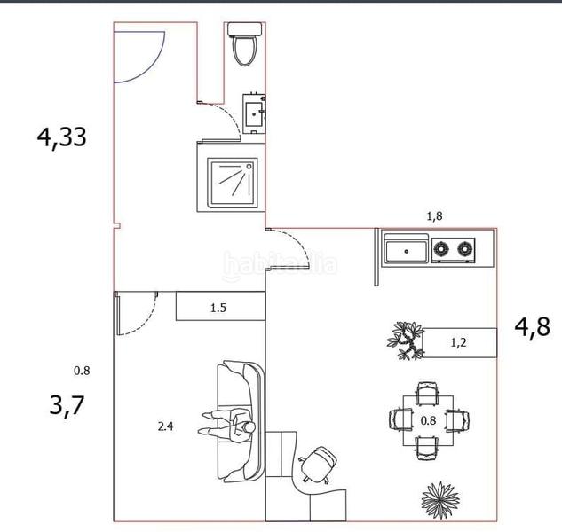 Foto 153734f8-41e0-4e2a-861f-6e553c3aa8bb. Miete büro in Sabino Arana-Jesuitas Bilbao