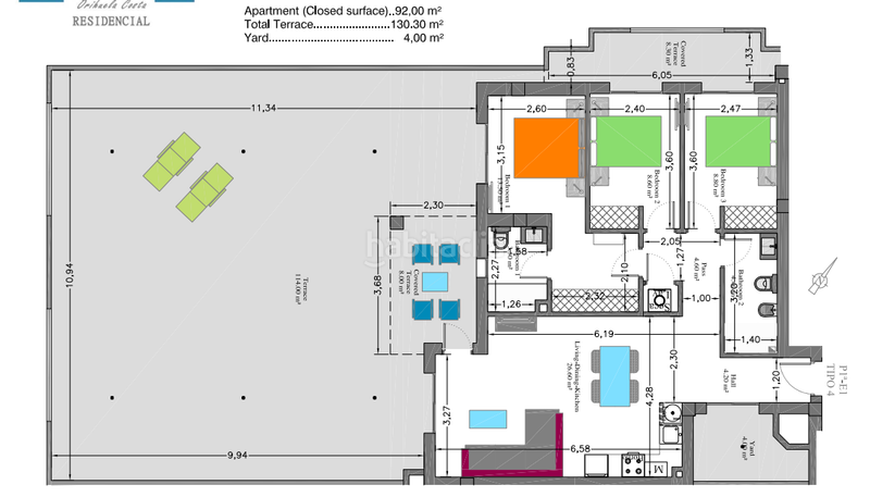 Foto 890d5a3f-1966-48ea-9459-d6ce24f617c5. Flat with parking pool in Villamartín-Las Filipinas Orihuela