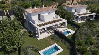 Casa adossada a Cala Magrana-Cala Anguila-Cala Mendia. Exclusivos chalets de obra nueva en cala romántica  costa este d