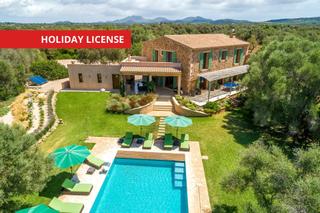 Xalet a S´Horta - Cas Concos des Cavaller - Es Carritxó. Exclusiva villa con piscina climatizada, amplios jardines y lice