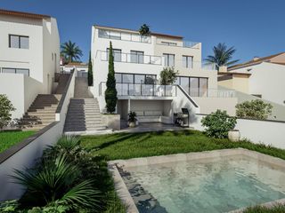 Casa aparellada  Carrer del pacífic. Espectacular casa de obra nueva con vistas panorámicas al mar, p