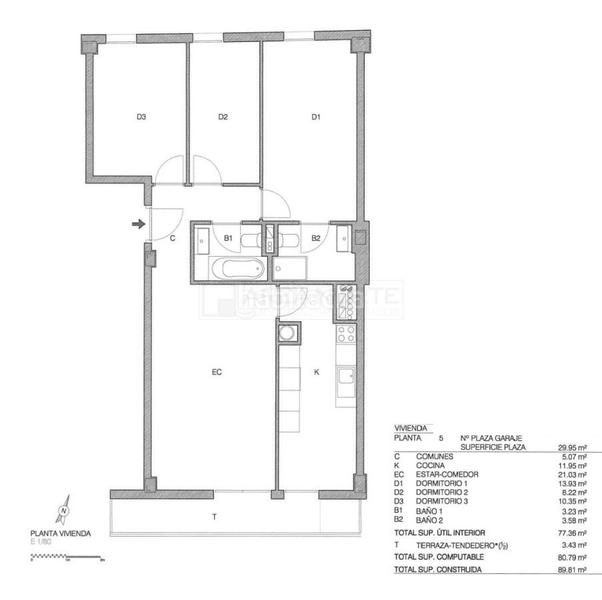 Foto e8eeb41d-666a-4bbb-8dae-6cb80c56182d. Appartamento con riscaldamento parcheggio in Zabalgana Vitoria - Gasteiz