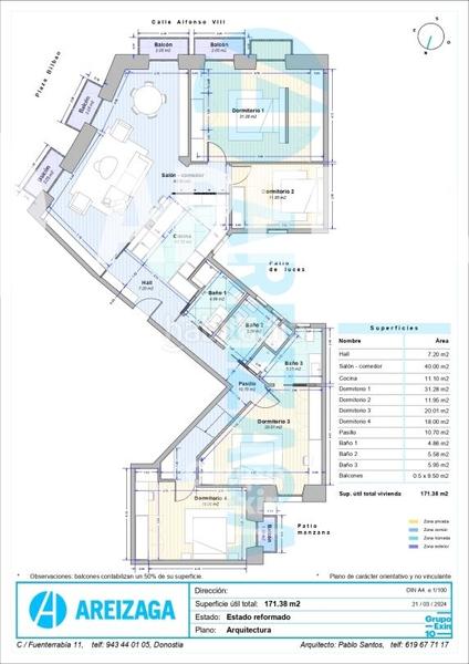 Foto e05a7d21-8cac-4e64-a7b1-8af1a02caab1. Flat with heating in Área Romántica Donostia - San Sebastián