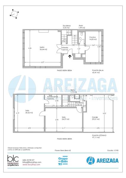 Foto f38ac863-b6d6-452e-b2c8-20b1f5181e96. Casa aparellada amb calefacció aparcament a Aiete Donostia - San Sebastián