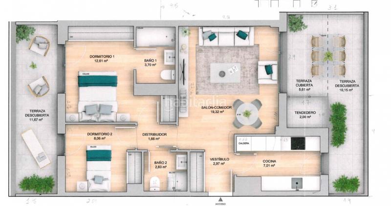 Foto 1b2df893-dc22-4861-9a65-ead15ab8bdd8. Rent penthouse with heating parking in Lezkairu Pamplona / Iruña