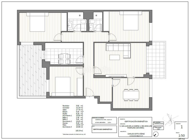 Foto 1a522667-6b38-4ee3-9ebf-2a94be080ab6. Etagenwohnung mit heizung in San Juan Pamplona / Iruña