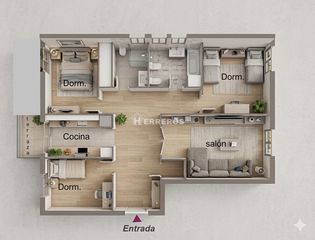 Flat in club deportivo