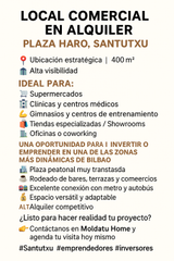 Lloguer Local Comercial a Santutxu-Basarrate. Local en santutxu