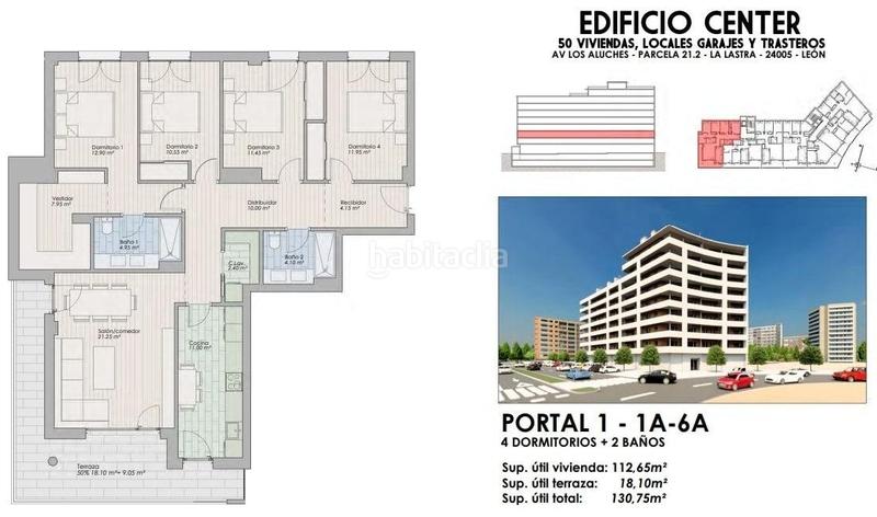 Foto b5de0717-d0dc-428c-a031-52687e9084e6. Piso en avenida aluches espectacular piso de cuatro habitaciones con terraza en La Lastra en León