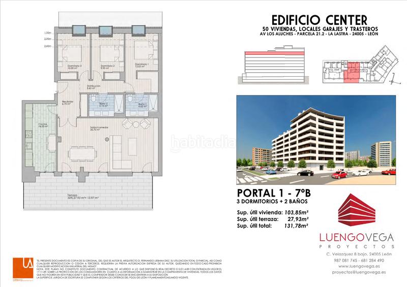 Foto f44ecf1f-ad34-45e2-9a25-f92c699d0270. Appartamento 103m<sup>2</sup> con riscaldamento parcheggio in La Lastra León
