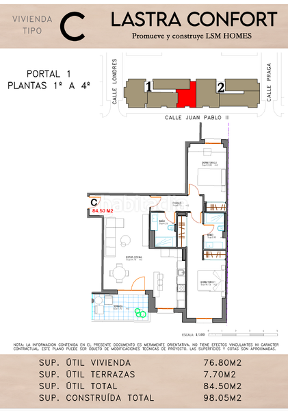 Foto e5c18dec-e8bb-4d93-97bd-923f47283f04. Appartement 84m<sup>2</sup> dans calle juan pablo ii 35 dans La Lastra León