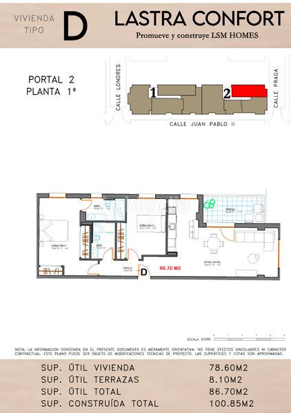 Foto 009c47f0-dc52-47b0-9ced-5445407a7a79. Appartement 86m<sup>2</sup> dans calle juan pablo ii 35 dans La Lastra León