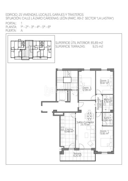 Foto e95cea35-af0a-49eb-93d6-893b2bc5a6bf. Piso 114m<sup>2</sup> obra nueva La Lastra 3 habitaciones en La Lastra León