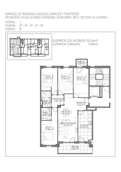 Foto 01582f17-a8bb-4c59-8b53-d07bf4fd9058. Piso 137m<sup>2</sup> obra nueva La Lastra 4 habitaciones en La Lastra León